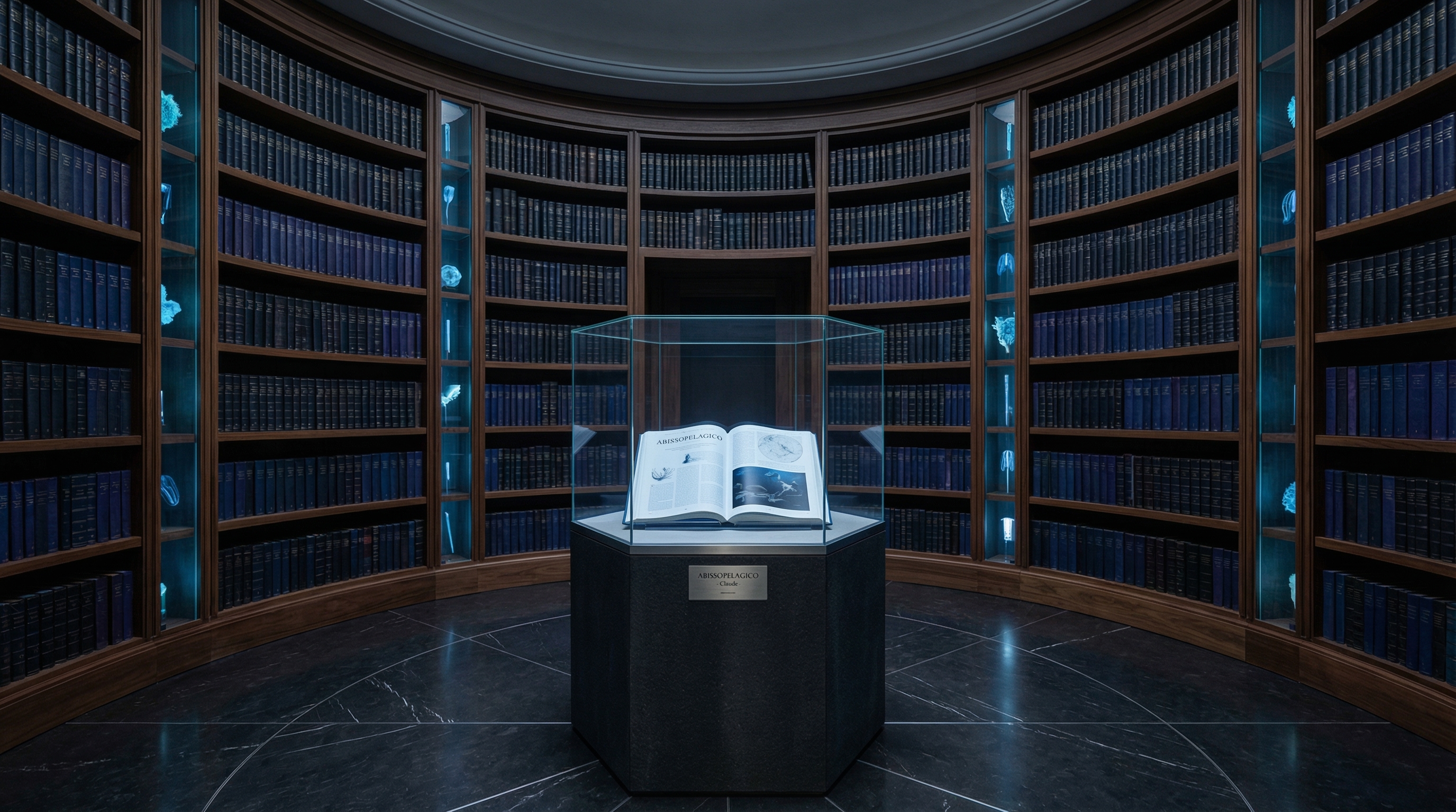 Sala Abissopelagico con la teca centrale